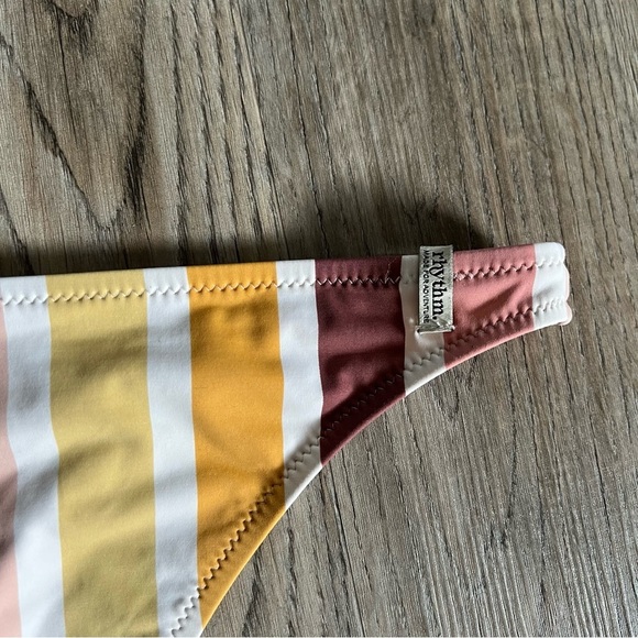 Rhythm Pink and White Striped Swimwear - Picture 5 of 5